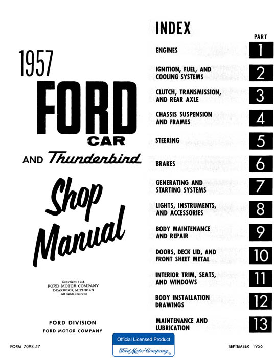 1957 Ford thunderbird sheet metal #8