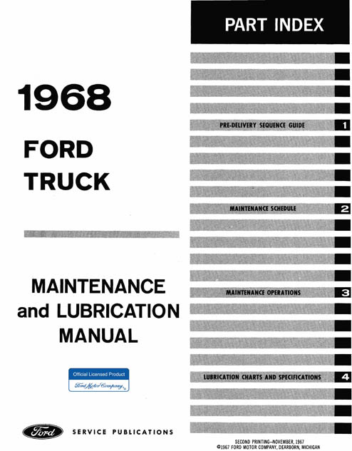 1968 Ford truck repair manual #2